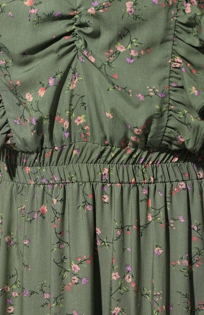 Платье из вискозы SEVEN LAB зеленого цвета по цене 15750 руб., арт. DM2 floral olive, фото 5 Платье из вискозы SEVEN LAB, арт. DM2 floral olive, фото 5