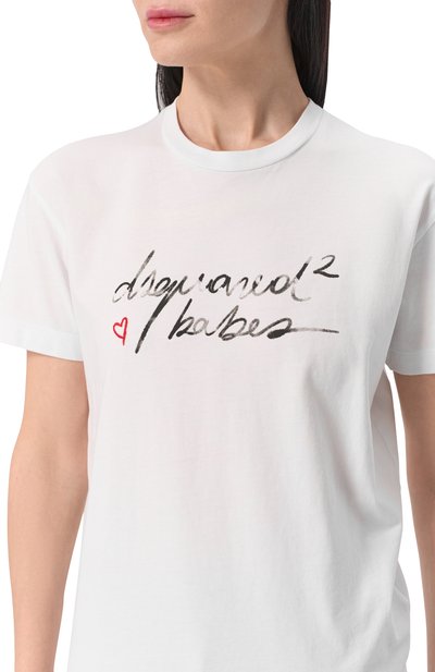 Хлопковая футболка DSQUARED2, арт. S72GD0571/D20020, фото 5