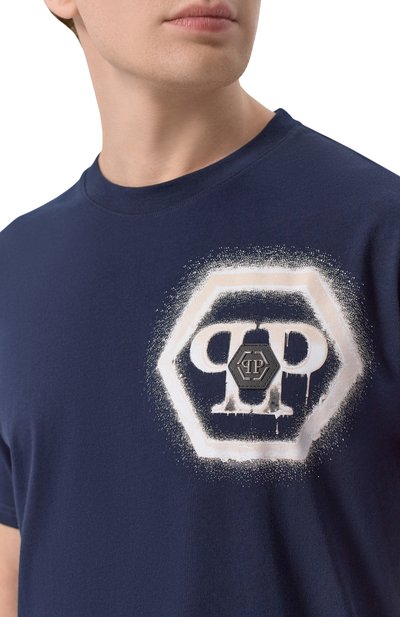 Хлопковая футболка PHILIPP PLEIN, арт. SAFC MTK8890 PJY002N, фото 5