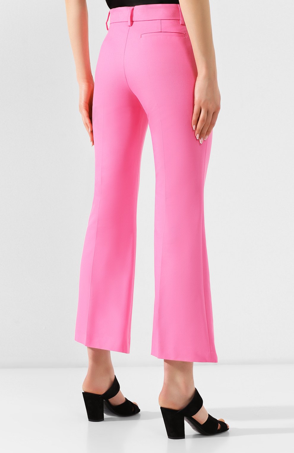 Хлопковые брюки MSGM розового цвета по цене 29050 руб., арт. 2642MDP112 195305, фото 4 Хлопковые брюки MSGM, арт. 2642MDP112 195305, фото 4