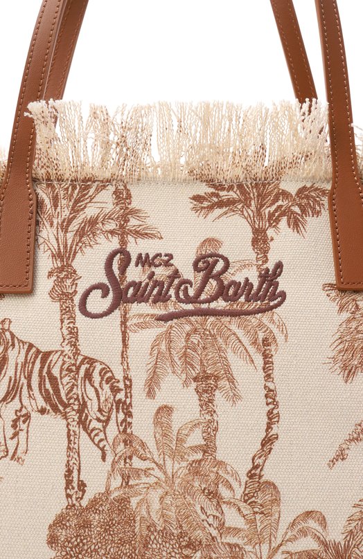 Сумка City medium MC2 Saint Barth CBMF001-01752L/CITY BAG MID FRINGE Бежевый  CBMF001-01752L/CITY BAG MID FRINGE Фото 6