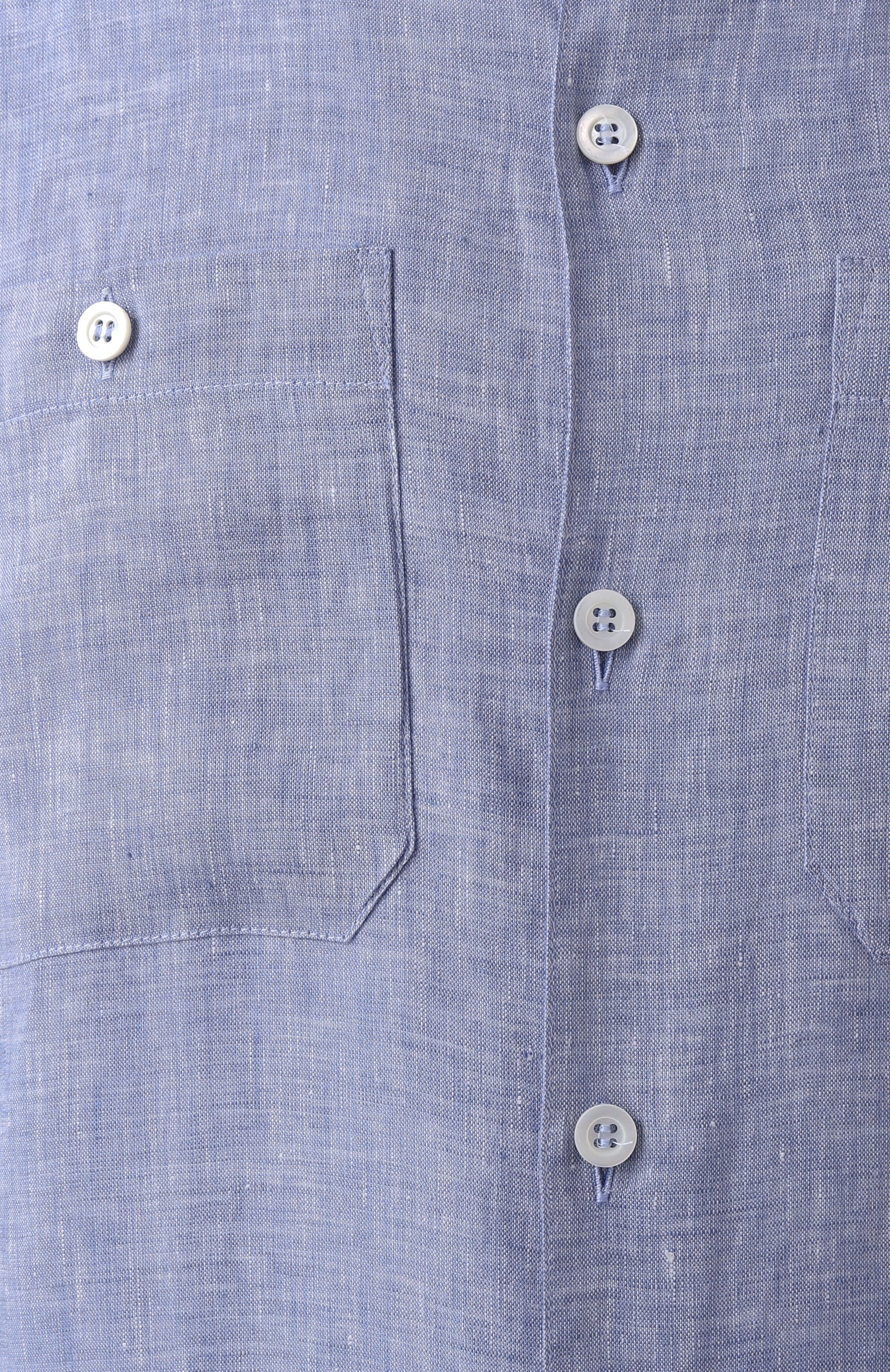 Льняная рубашка BRUNELLO CUCINELLI, арт. MM6840658, фото 6