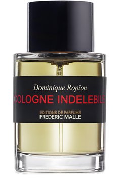 Парфюмерная вода cologne indelebile (100ml) FREDERIC MALLE бесцветного цвета, арт. 3700135005235 | Фото 1 (Материал внутренний: Не назначено; Unisex: Unisex; Региональные ограничения белый список (Axapta Mercury): Не проставлено; Нос: Не проставлено; Тип продукта - парфюмерия: Парфюмерная вода; Статус проверки: Проверена категория; �Ограничения доставки: flammable)