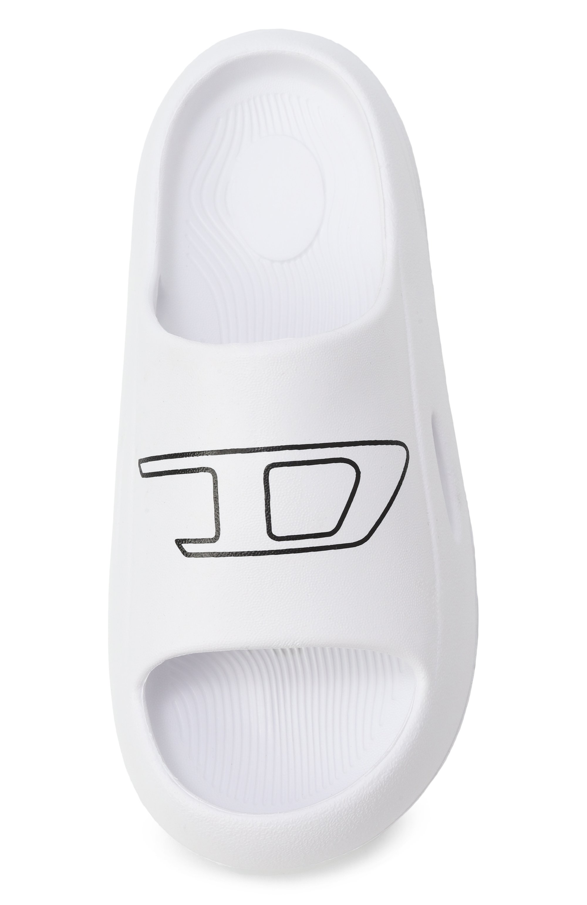 Шлепанцы DIESEL белого цвета по цене 8480 руб., арт. BC0560/P8056, фото 4 Шлепанцы DIESEL, арт. BC0560/P8056, фото 4