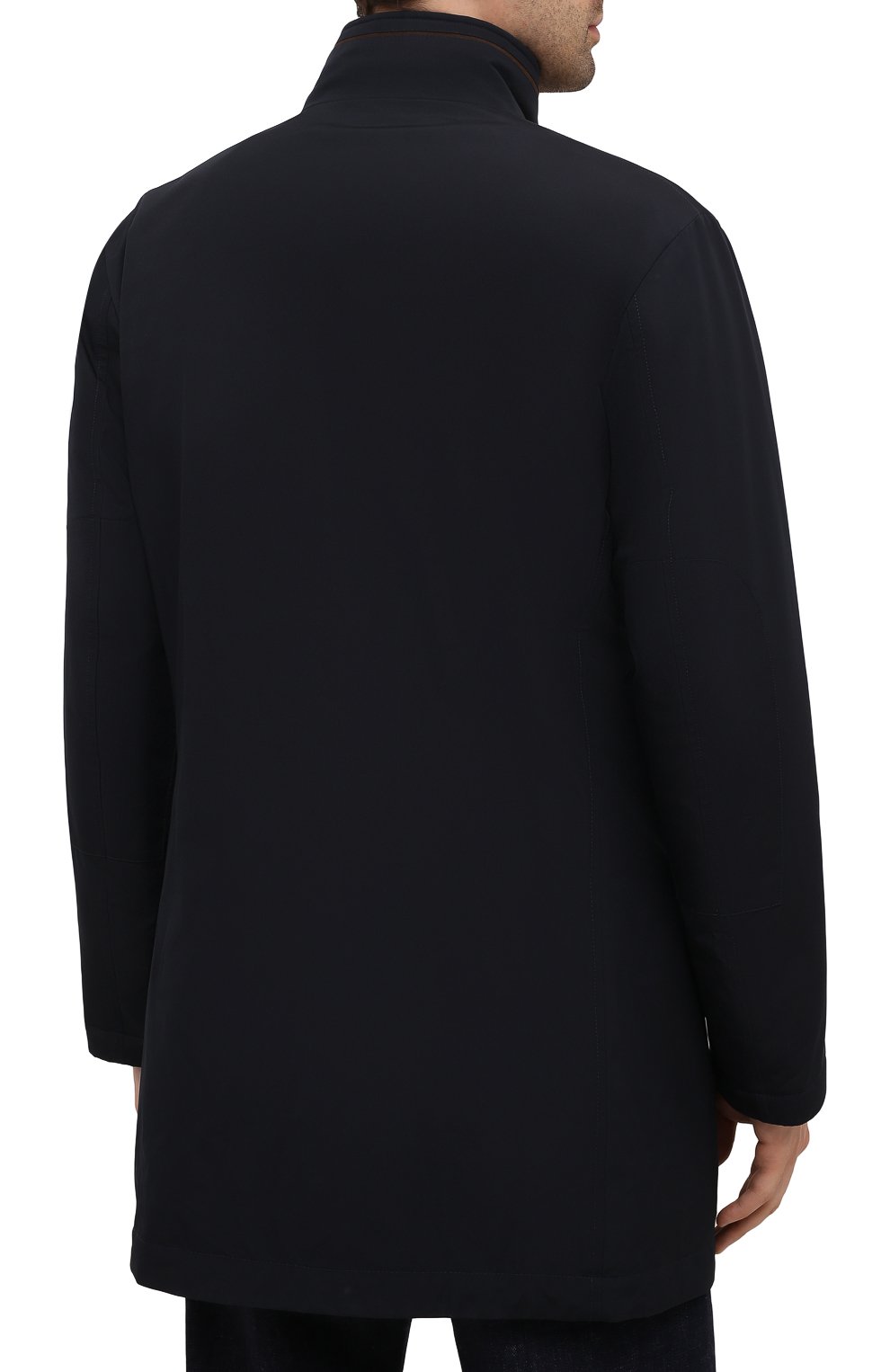 Утепленный плащ KIRED темно-синего цвета по цене 124500 руб., арт. WP0RDW7008025000, фото 4 Утепленный плащ KIRED, арт. WP0RDW7008025000, фото 4