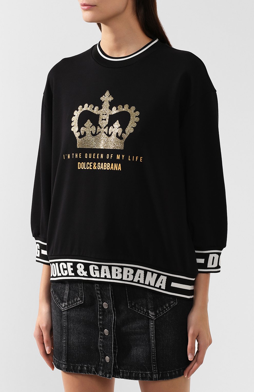 Хлопковый свитшот DOLCE & GABBANA, арт. F9A54T/G7TAR, фото 3