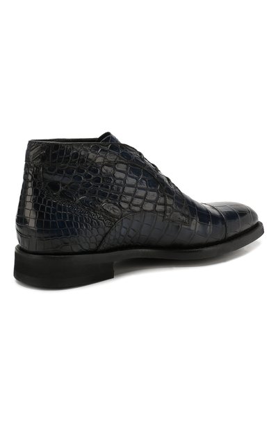 Ботинки из кожи крокодила BARRETT, арт. 192U095.1/C0CC0DRILL0 CREAM/CNIL, фото 4