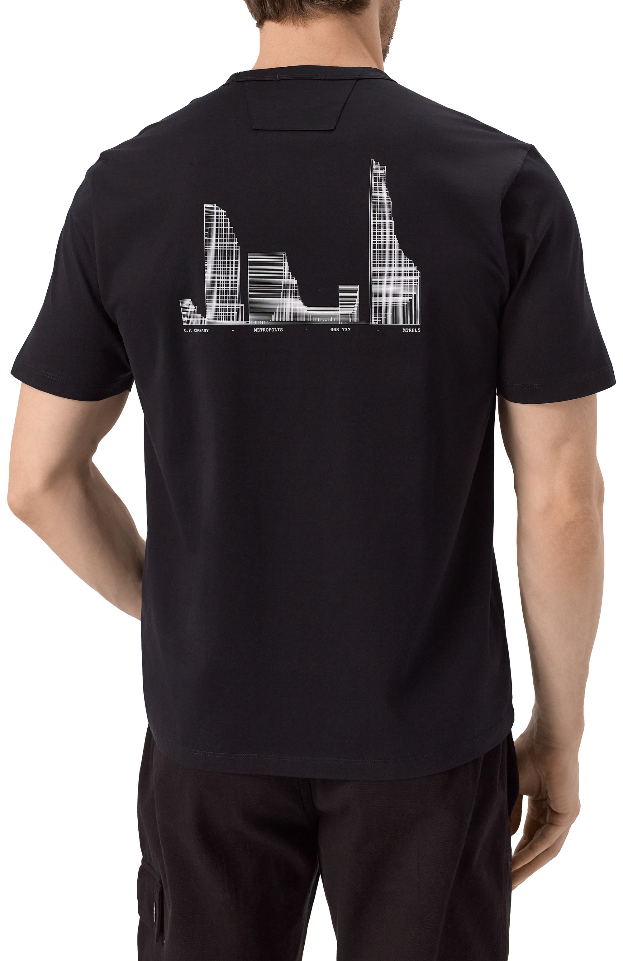 Хлопковая футболка C.P. COMPANY, арт. 18CLTS048A006370W, фото 4