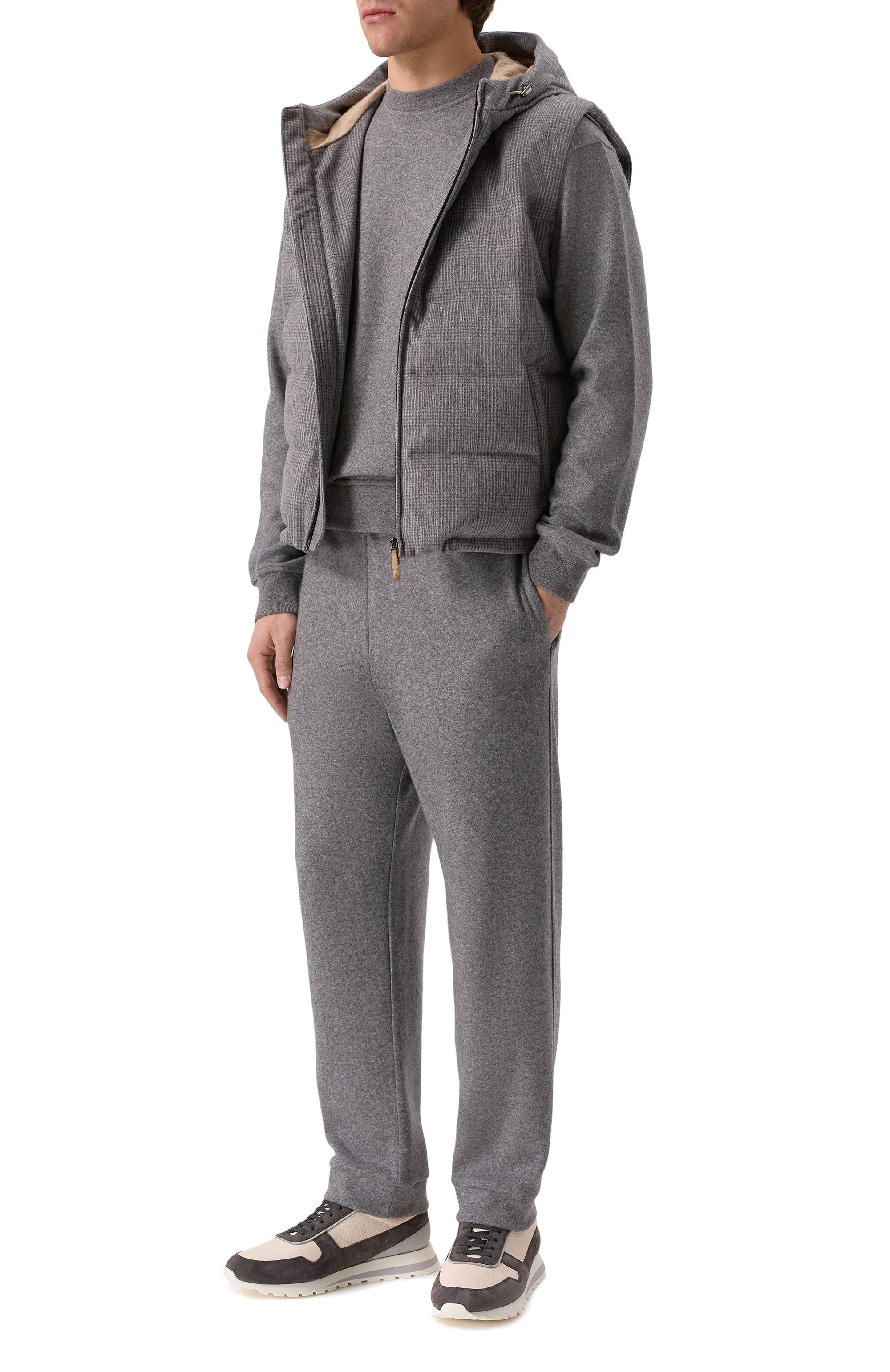 Кашемировый джемпер MVST серого цвета по цене 148500 руб., арт. M25.1MM.H008/J004, фото 2 Кашемировый джемпер MVST, арт. M25.1MM.H008/J004, фото 2