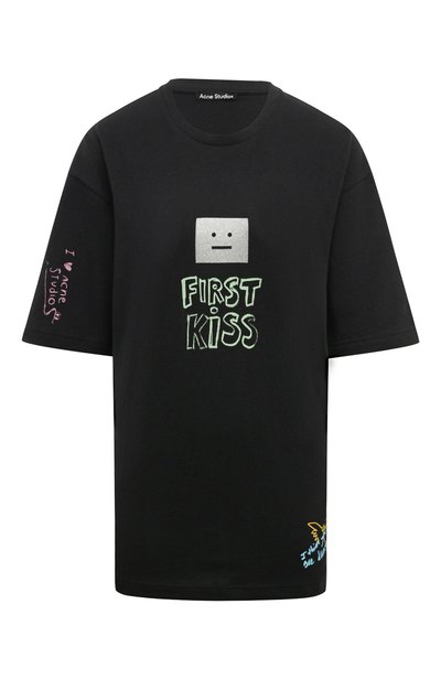 Женская хлопковая футболка ACNE STUDIOS, арт. FA-UX-TSHI000226