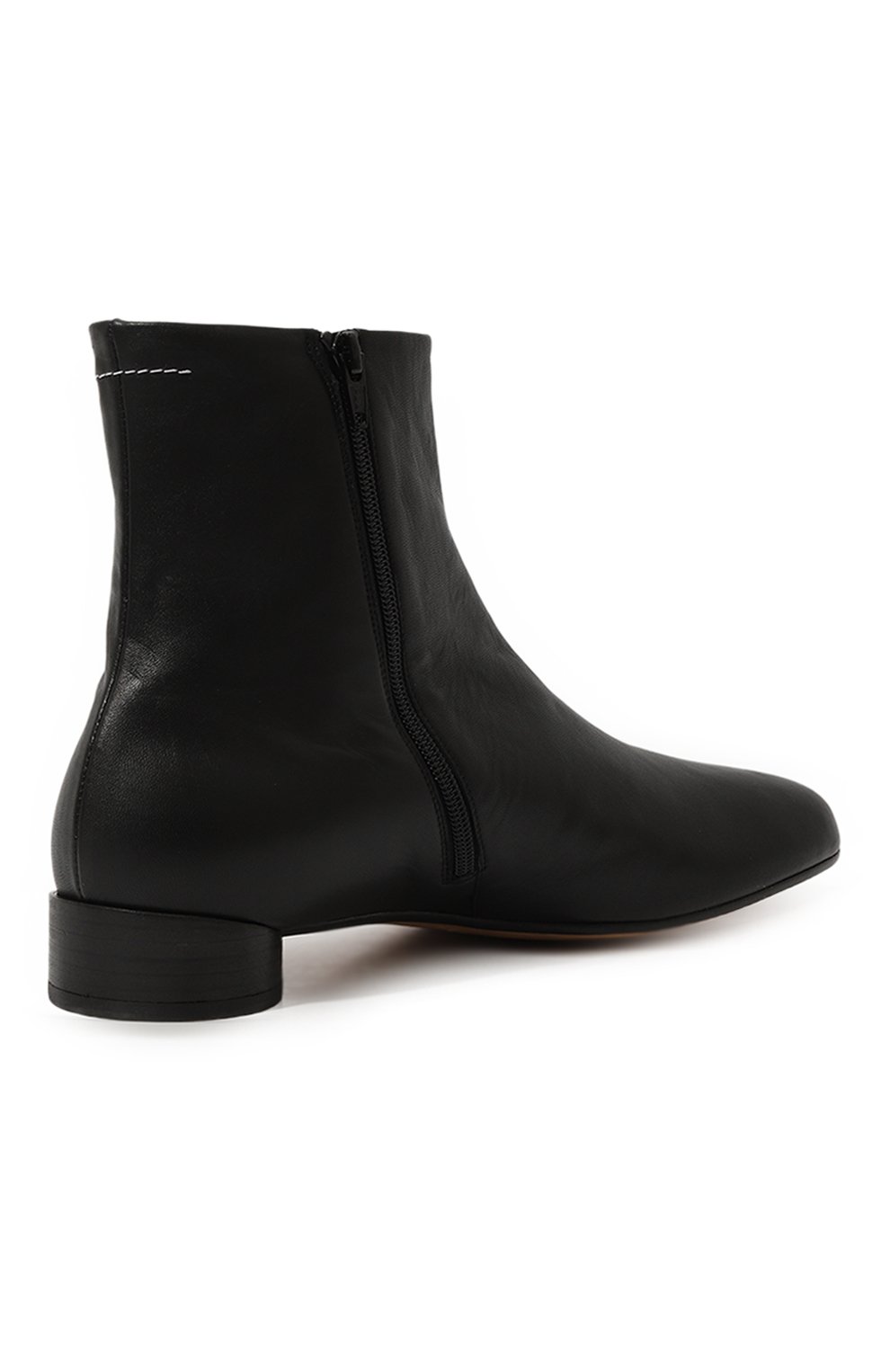 Кожаные сапоги MM6 черного цвета по цене 59150 руб., арт. S59WU0237/P3628, фото 5 Кожаные сапоги MM6, арт. S59WU0237/P3628, фото 5