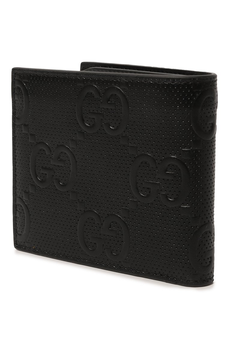 Мужской кожаное портмоне GUCCI черного цвета, арт. 645154 1W3AN | Фото 2 (Материал: Натуральная кожа; Нос: Не проставлено; Материал сплава: Проставлено)