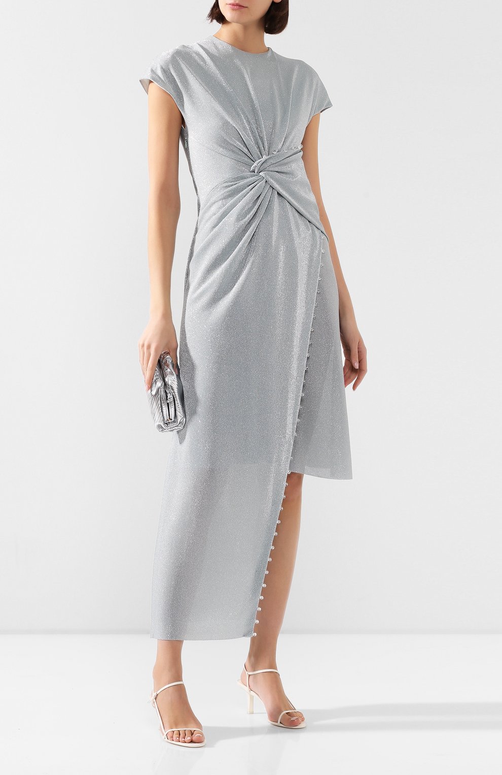 Платье LANVIN серебряного цвета по цене 118500 руб., арт. RW-DR302K-4506-E20, фото 2 Платье LANVIN, арт. RW-DR302K-4506-E20, фото 2