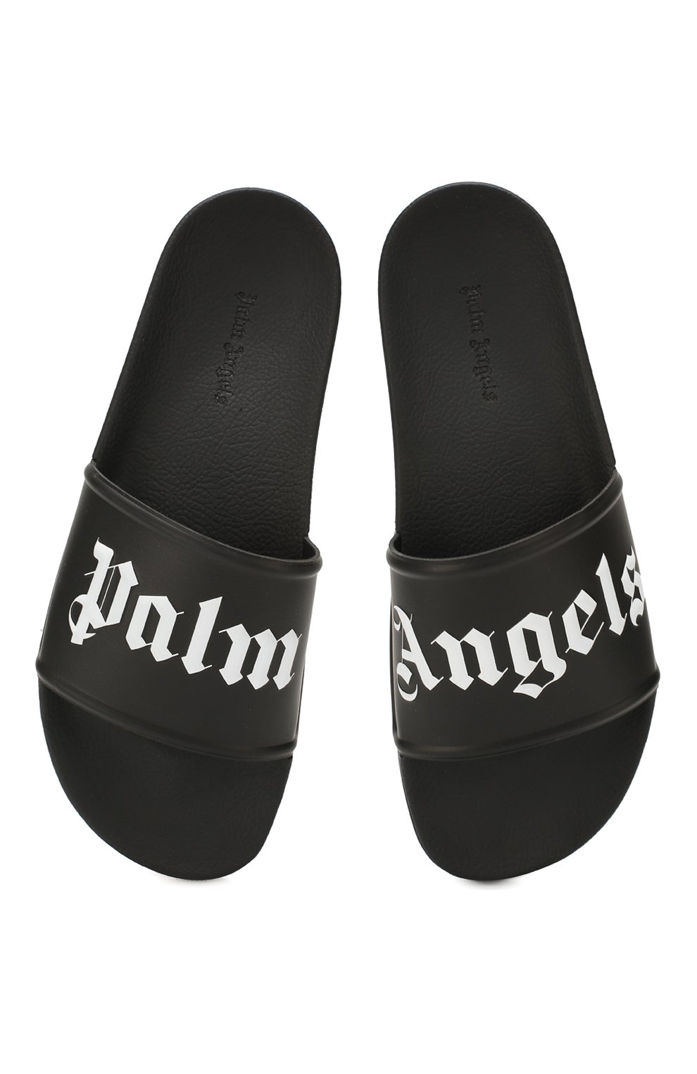 Шлепанцы PALM ANGELS черного цвета по цене 12600 руб., арт. PMIA014S202760231001, фото 5 Шлепанцы PALM ANGELS, арт. PMIA014S202760231001, фото 5