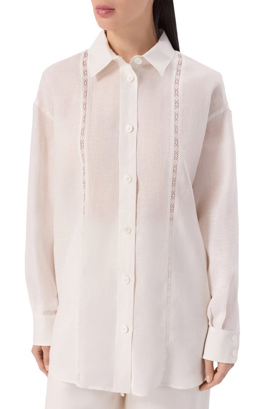 Льняная рубашка MVST M26.CSW.B407/T303 Белый  M26.CSW.B407/T303 Фото 3