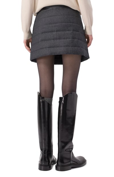 Шерстяная юбка BRUNELLO CUCINELLI серого цвета по цене 164500 руб., арт. ME226G3732, фото 4 Шерстяная юбка BRUNELLO CUCINELLI, арт. ME226G3732, фото 4