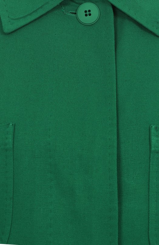 Рубашка из вискозы и льна Max Mara Studio LINCE Зелёный  LINCE Фото 6