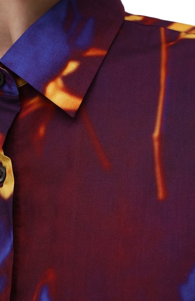Хлопковая рубашка DRIES VAN NOTEN, арт. 211-10779-2084, фото 5