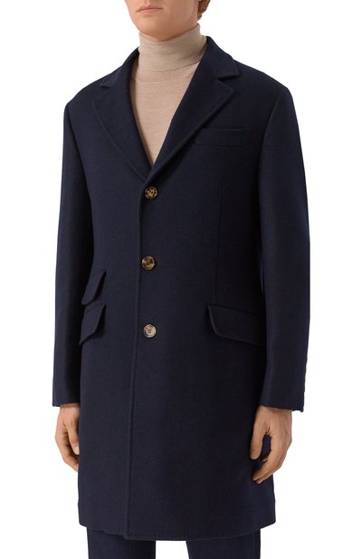 Шерстяное пальто BRUNELLO CUCINELLI темно-синего цвета по цене 615000 руб., арт. MY4969039, фото 3 Шерстяное пальто BRUNELLO CUCINELLI, арт. MY4969039, фото 3