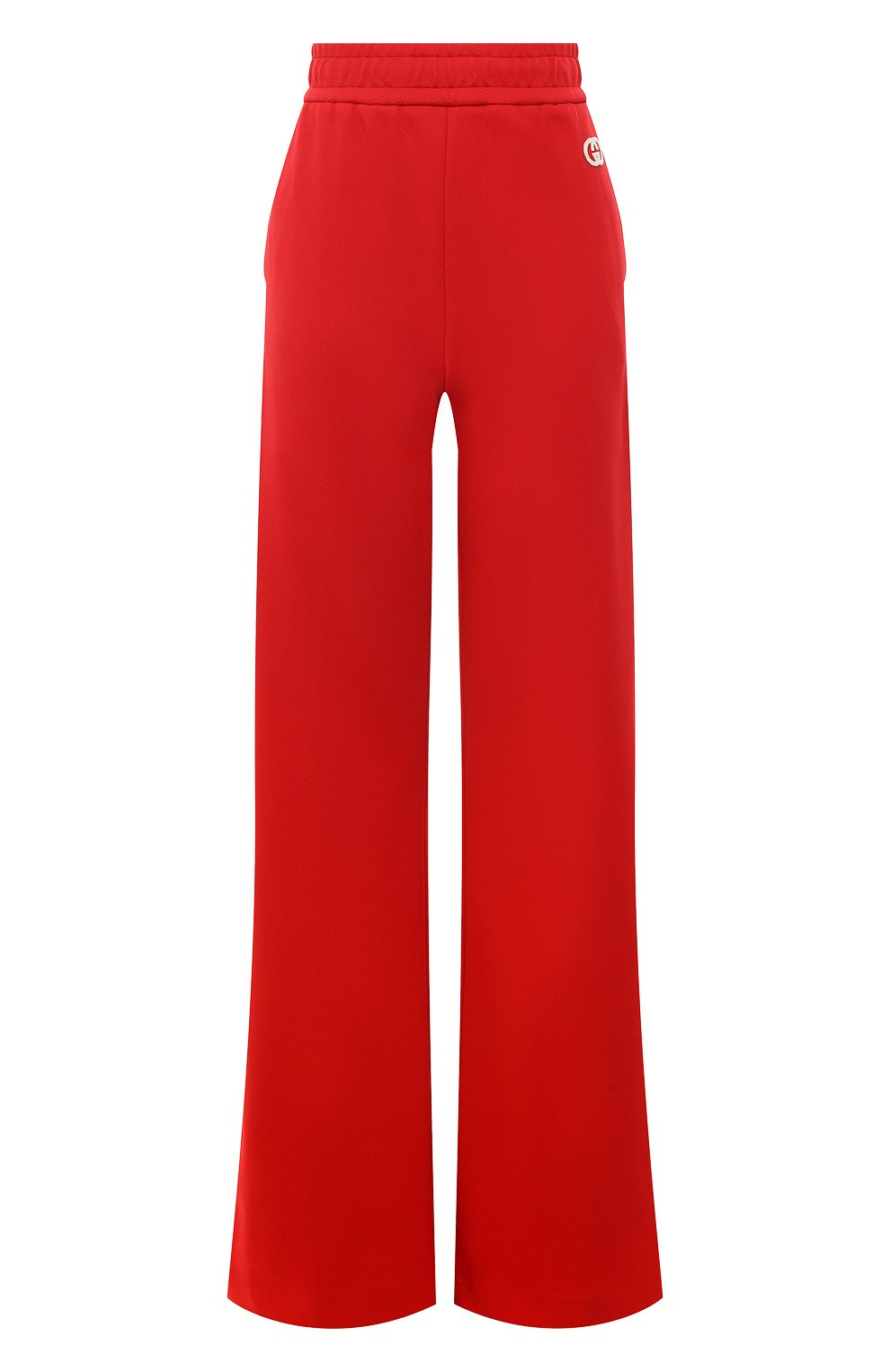 Брюки GUCCI красного цвета по цене 128160 руб., арт. 655177 XJDEL, фото 1 Брюки GUCCI, арт. 655177 XJDEL, фото 1