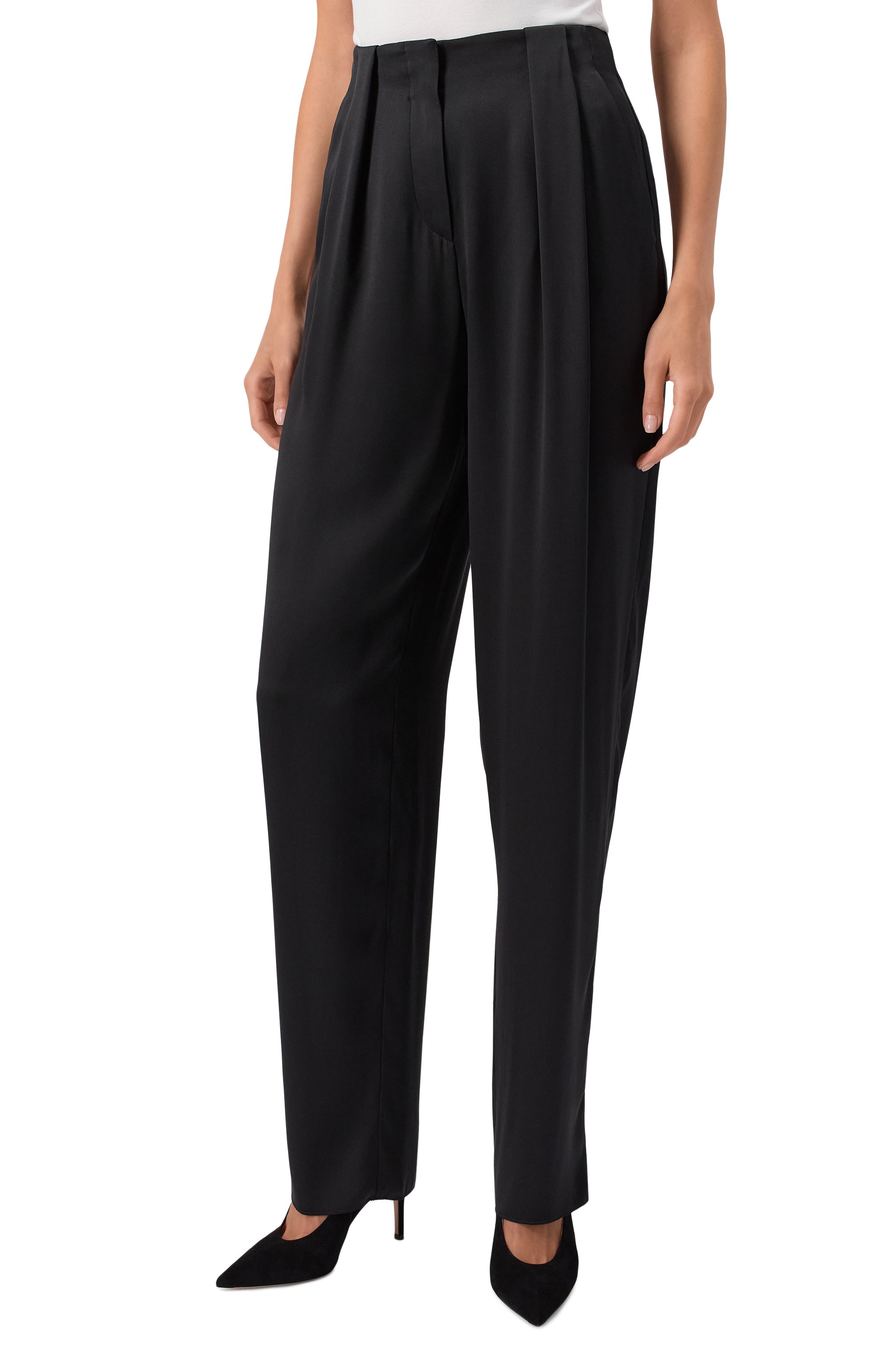 Шелковые брюки GIORGIO ARMANI, арт. GW001564/TE10101, фото 3