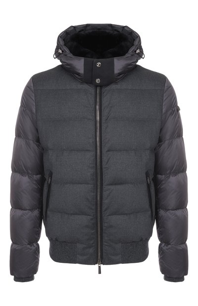 Мужская комбинированный пуховик MOORER, арт. WRIGHT/SHL/62-68