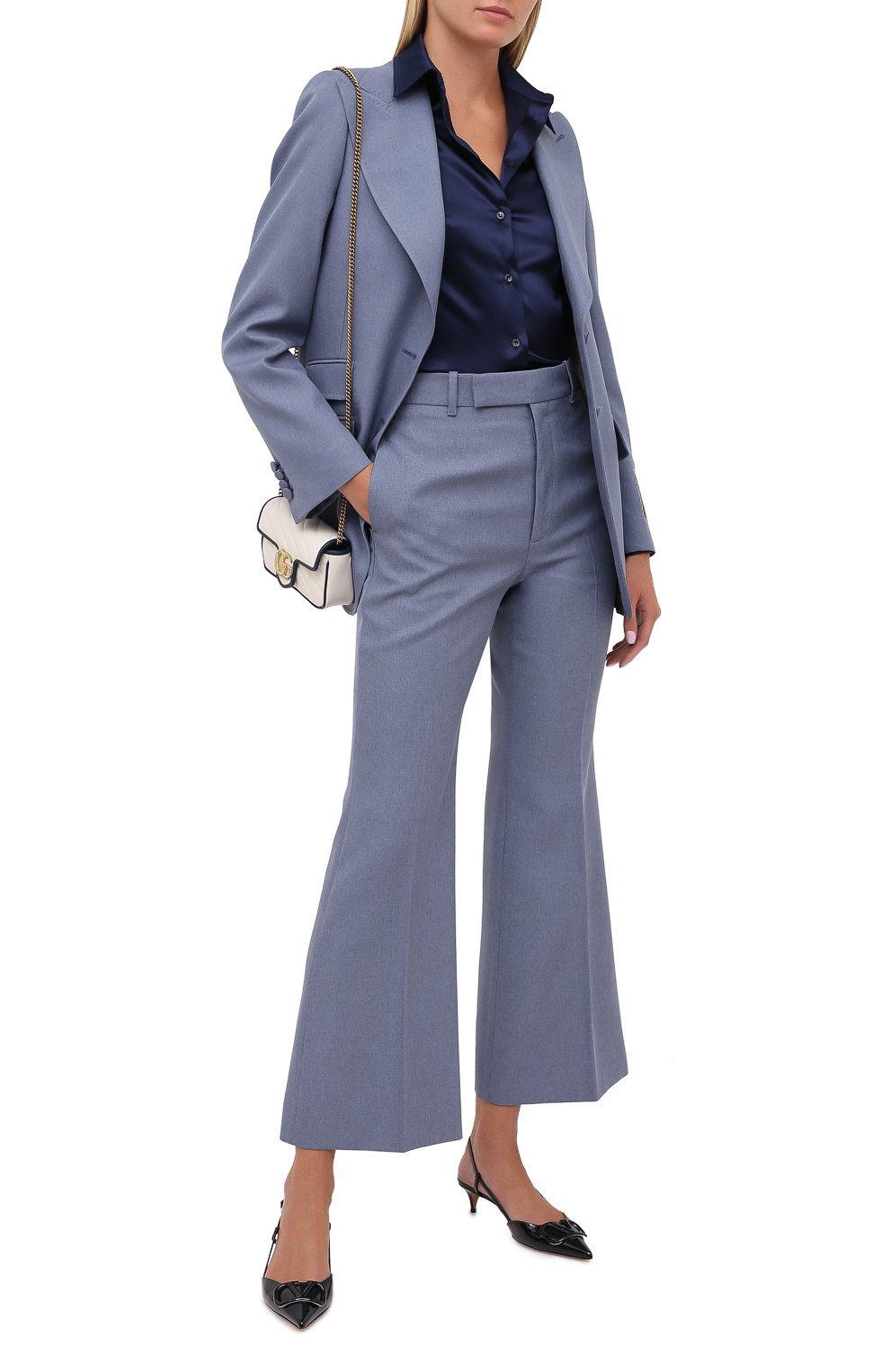 Шелковая рубашка TOM FORD темно-синего цвета по цене 132500 руб., арт. CA3100-FAX334, фото 2 Шелковая рубашка TOM FORD, арт. CA3100-FAX334, фото 2