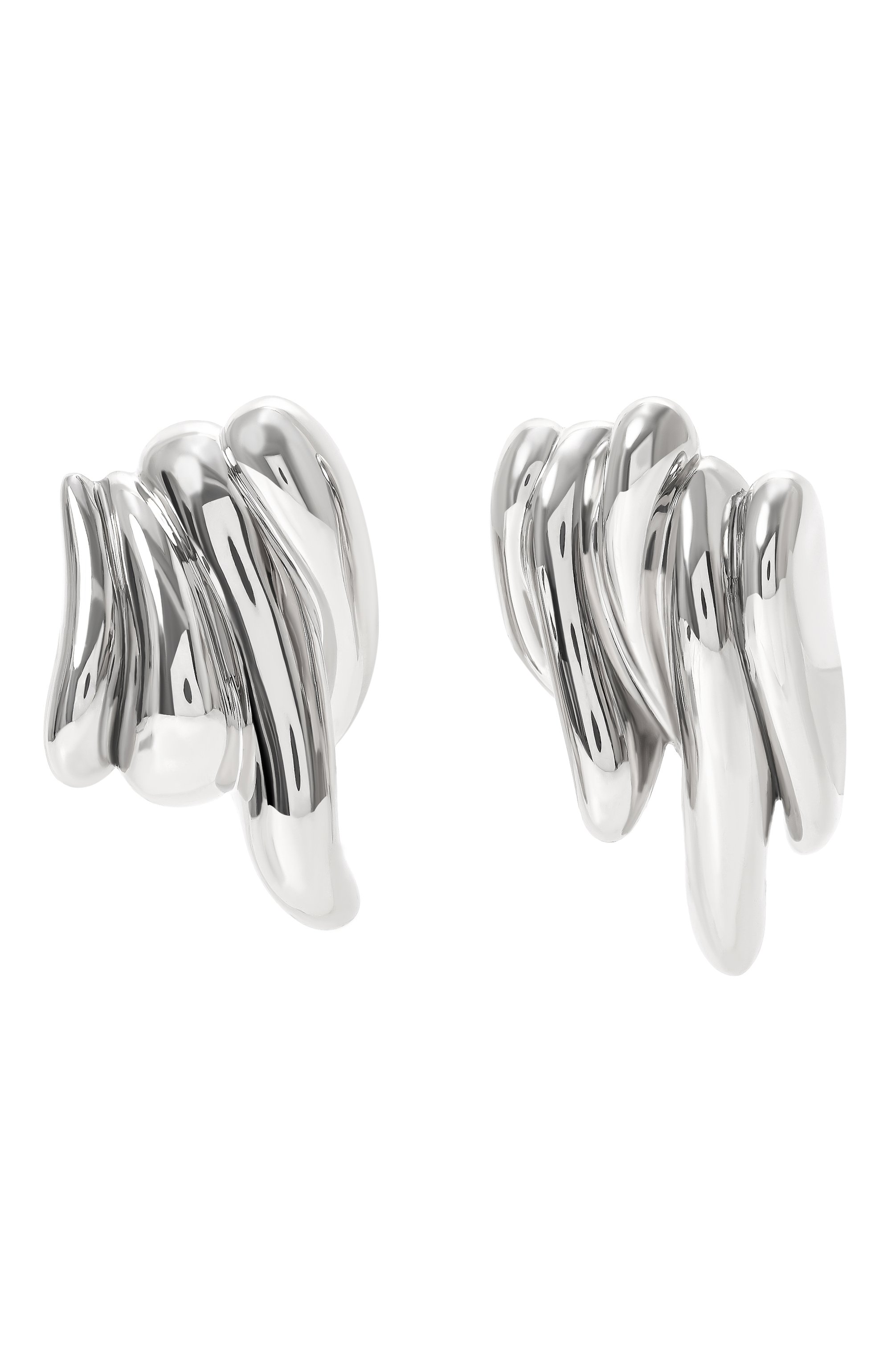 Серьги JIL SANDER серебряного цвета по цене 94600 руб., арт. J12VG0205 P6959, фото 1 Серьги JIL SANDER, арт. J12VG0205 P6959, фото 1