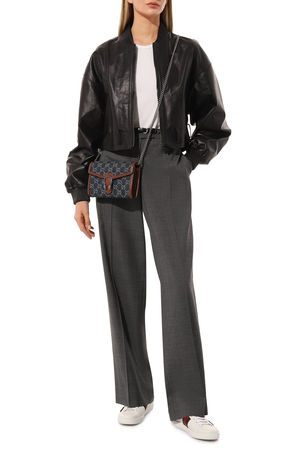 Кожаные кеды ace GUCCI, арт. 454551 02JP0, фото 2