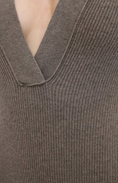 Боди NANUSHKA серого цвета по цене 38150 руб., арт. DANE_F0SSILE_RECYCLED CASHMERE KNIT, фото 5 Боди NANUSHKA, арт. DANE_F0SSILE_RECYCLED CASHMERE KNIT, фото 5