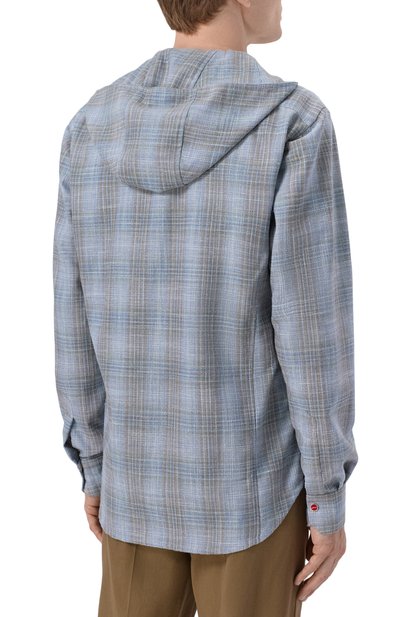 Рубашка из шерсти и шелка KITON, арт. UMCMARK0628G, фото 4