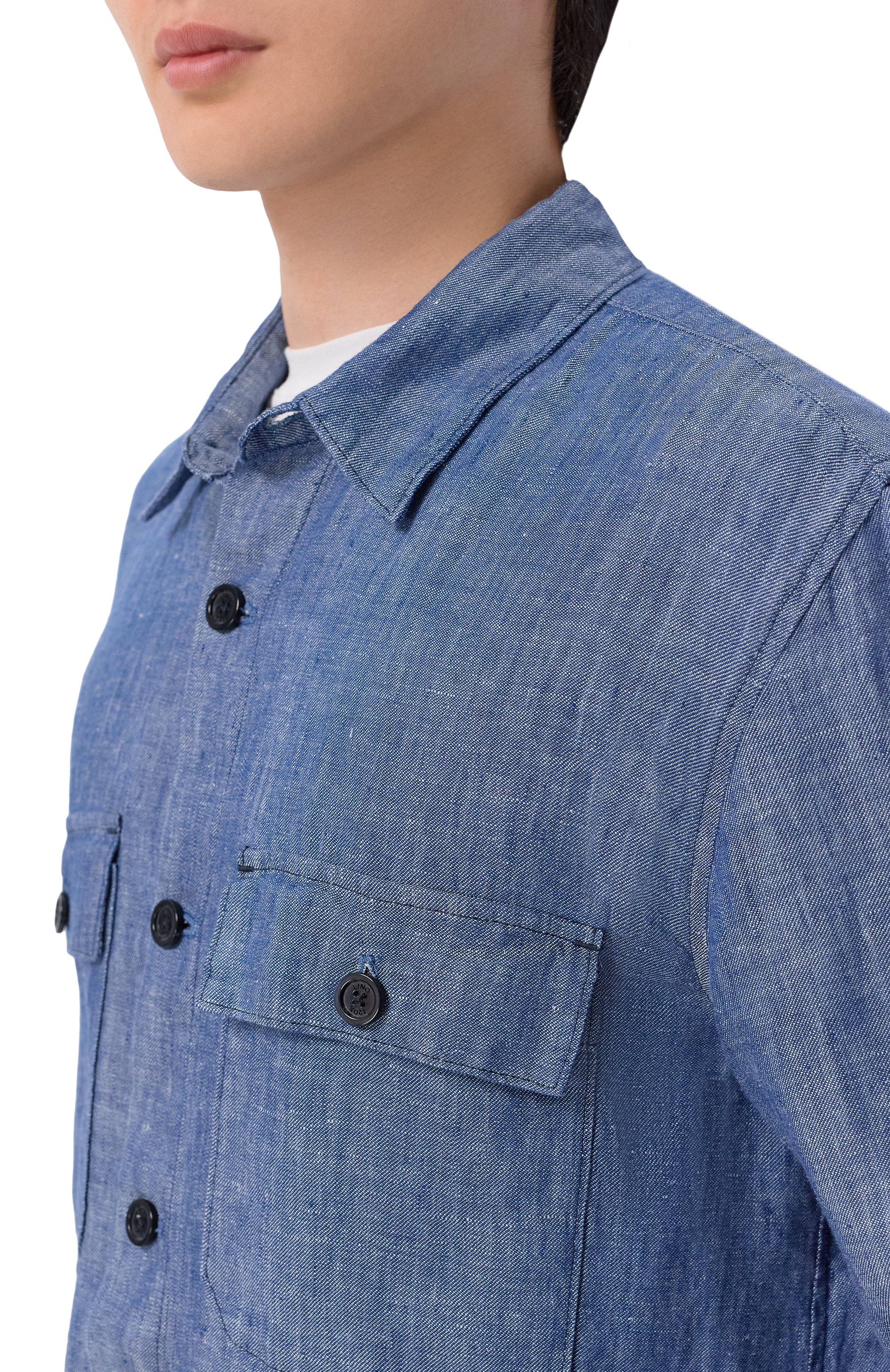 Льняная рубашка 120% LINO, арт. 33AL2M89SP/D876/100, фото 5