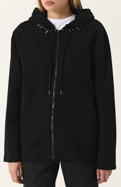 Хлопковый кардиган на молнии с капюшоном HELMUT LANG, арт. H07RW503, фото 3