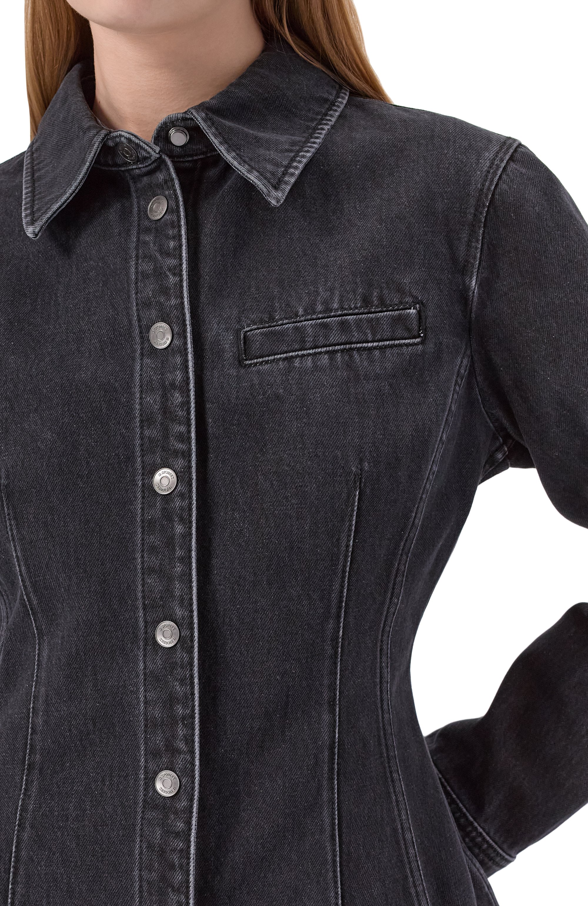 Джинсовая рубашка 12 STOREEZ, арт. 135958, фото 5