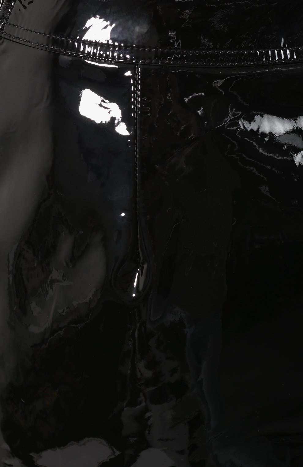 Кожаная юбка SAINT LAURENT черного цвета по цене 225500 руб., арт. 590922/YC2TG, фото 5 Кожаная юбка SAINT LAURENT, арт. 590922/YC2TG, фото 5