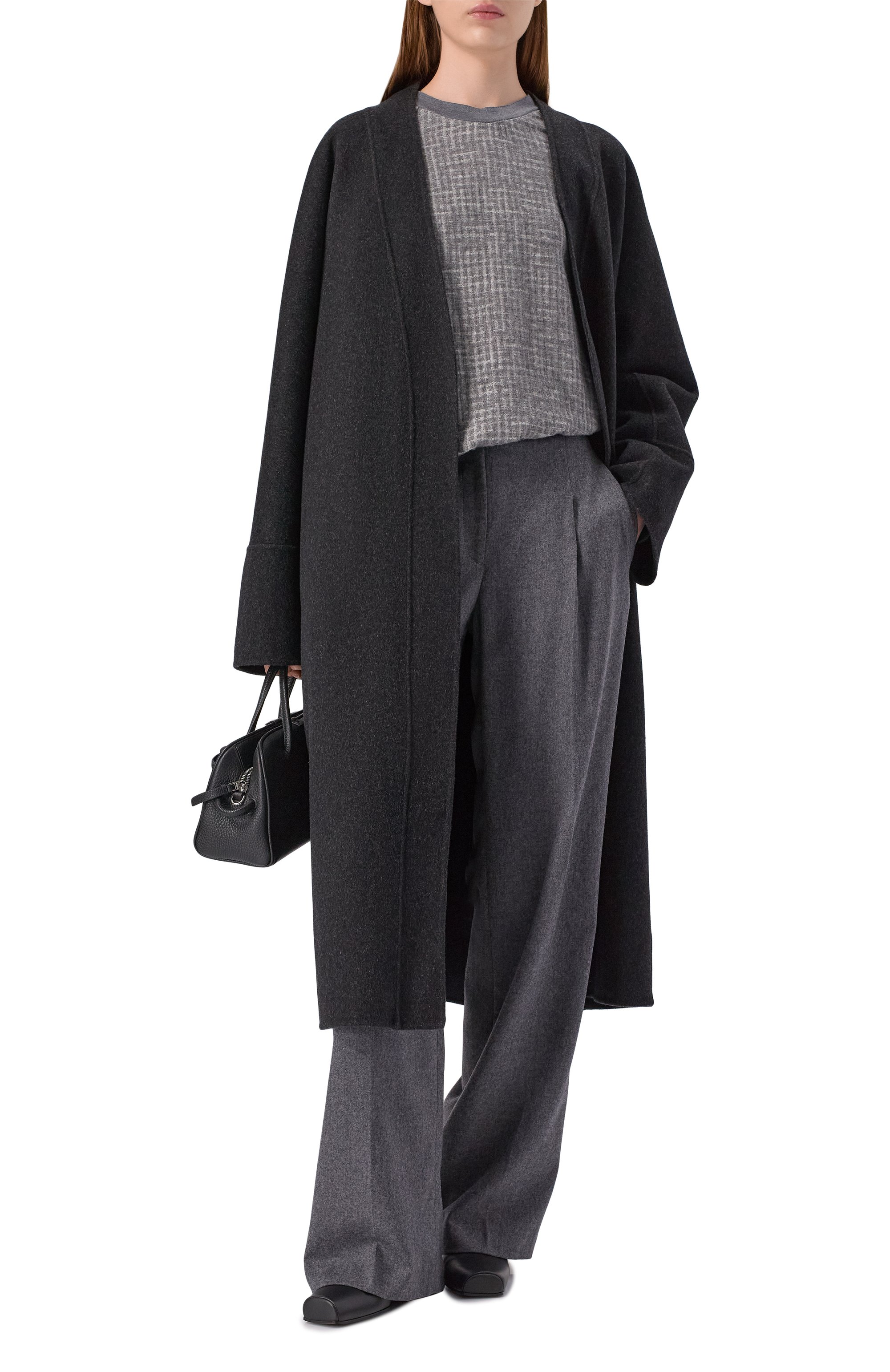 Свитшот из вискозы и шерсти EMPORIO ARMANI, арт. EW002240/TE15784, фото 2