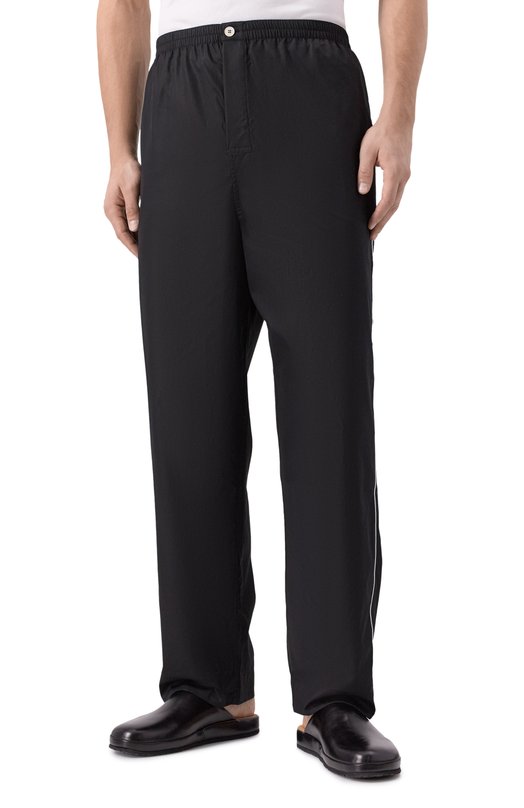 Хлопковые домашние брюки Kiton UNWT005K0244H02 Чёрный  UNWT005K0244H02 Фото 3