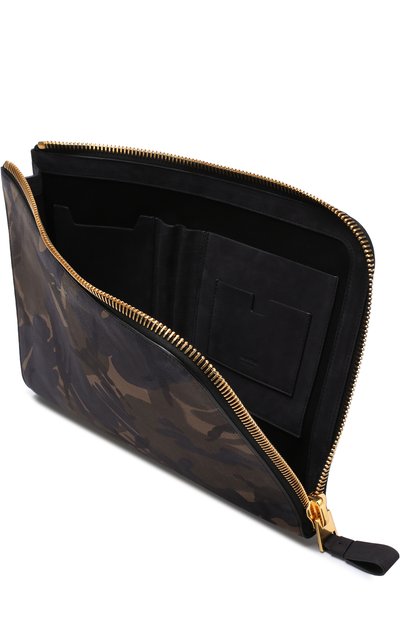Кожаная папка для документов на молнии с принтом TOM FORD, арт. H0355F-CG9, фото 3
