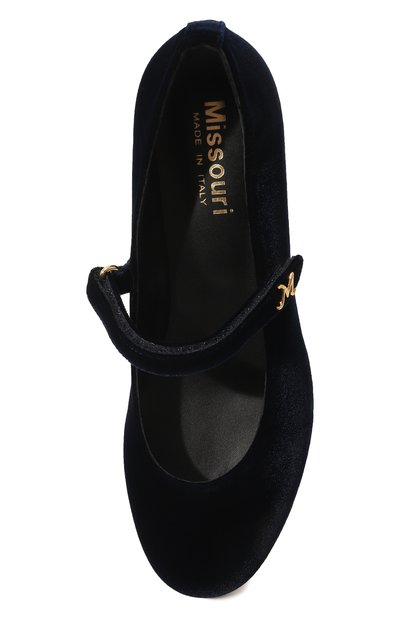 Бархатные туфли MISSOURI, арт. 78089M/BLUE VELVET/35-41, фото 4