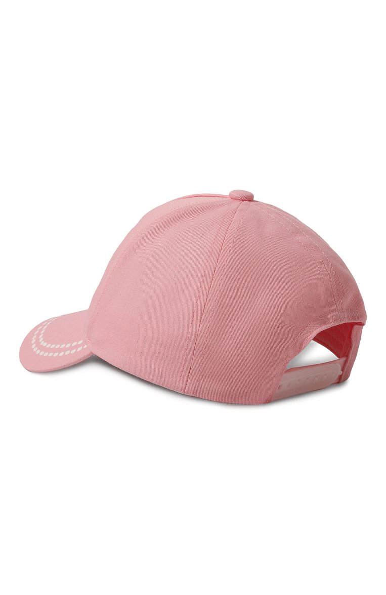 Детская хлопковая бейсболка MARC JACOBS (THE) розового цвета, арт. W60062 | Фото 2 (Материал: Текстиль, Хлопок; Материал сплава: Проставлено; Нос: Не проставлено)