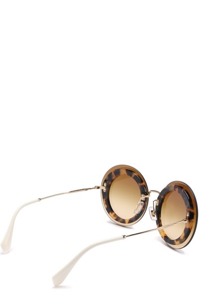Солнцезащитные очки MIU MIU коричневого цвета по цене 19950 руб., арт. 10RS-7S01G0, фото 4 Солнцезащитные очки MIU MIU, арт. 10RS-7S01G0, фото 4