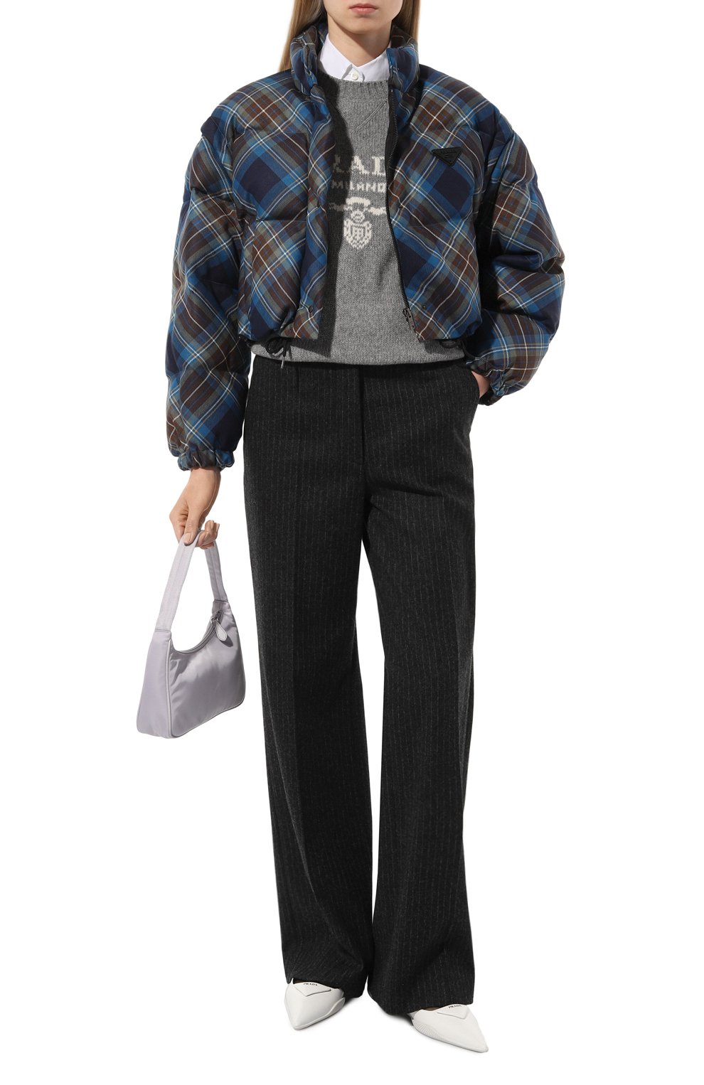 Шерстяной пуховик PRADA, арт. 291805-1X30-F0008-202, фото 2