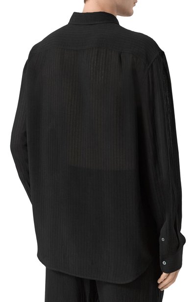 Рубашка из вискозы и шелка ANN DEMEULEMEESTER, арт. B0010522/FA712, фото 4