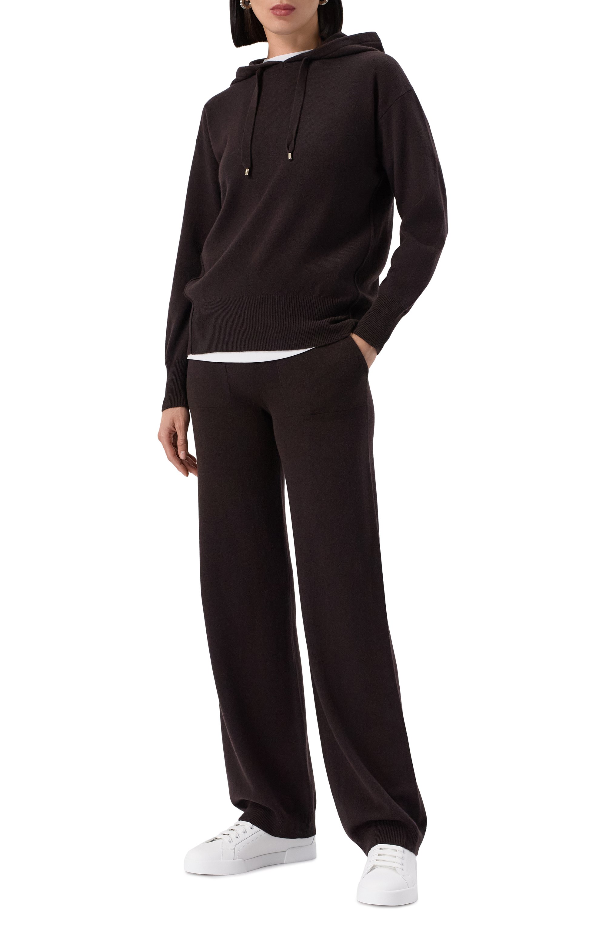 Худи из шерсти и кашемира LORENA ANTONIAZZI, арт. FM06/2472, фото 2