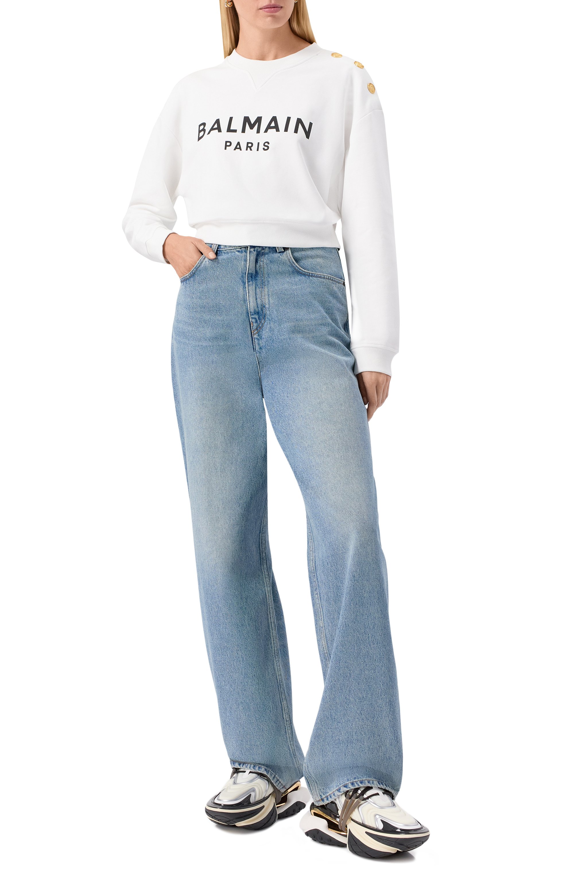 Текстильные кроссовки unicorn wave BALMAIN, арт. FN1VI736/KVBN, фото 3