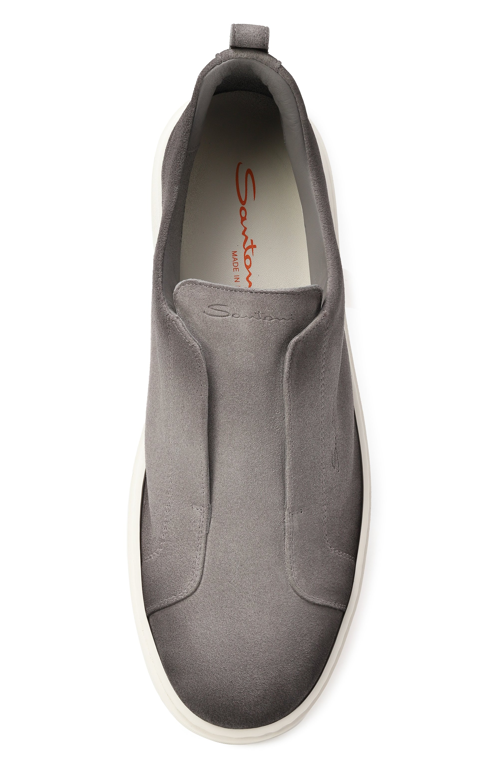 Замшевые кеды cleanic SANTONI, арт. MBCG21995BARTGEL, фото 6