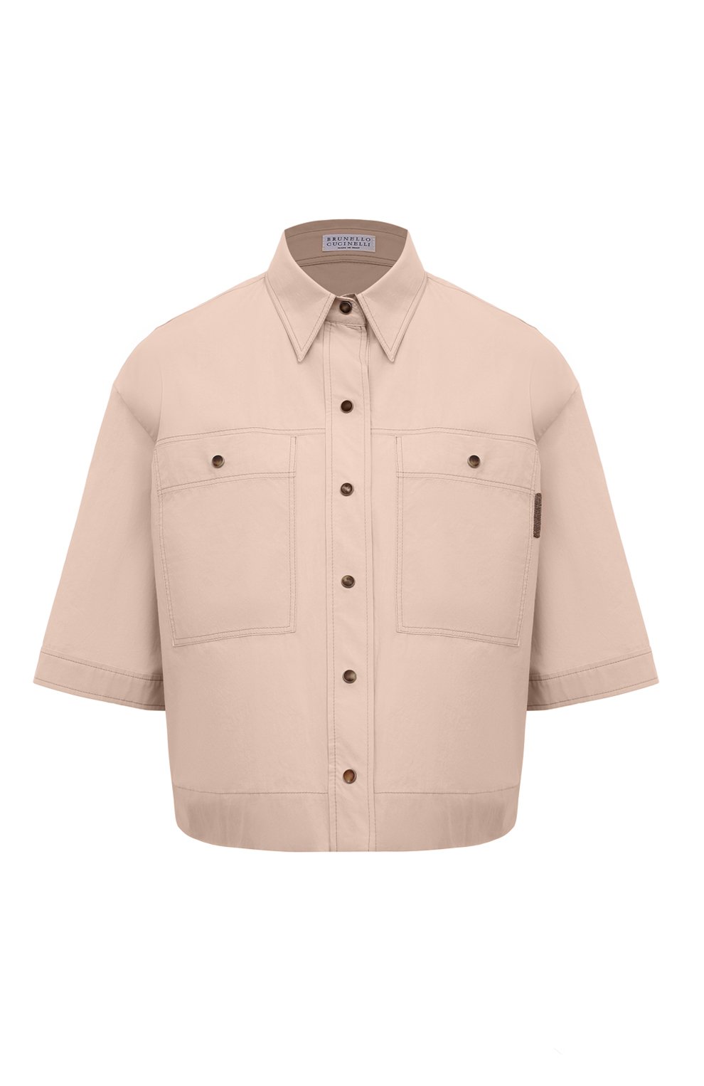 Хло пковая рубашка BRUNELLO CUCINELLI, арт. ML949B1348, фото 1