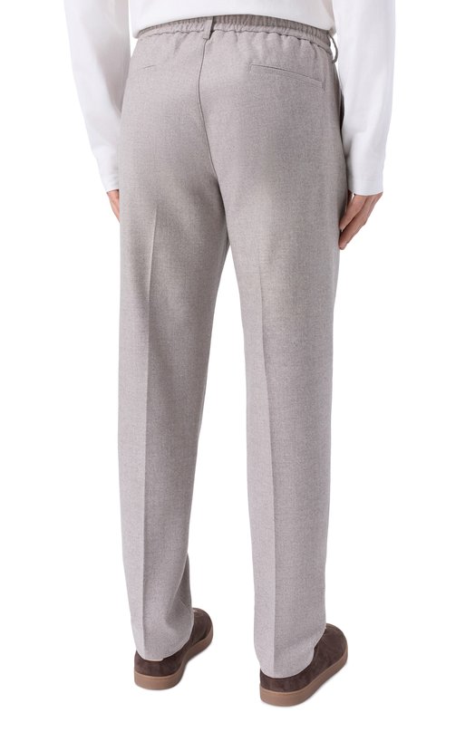 Брюки из шерсти и кашемира Capobianco 19M808.FA00. Бежевый  19M808.FA00. Фото 4