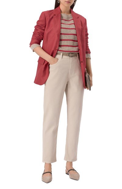 Льняной свитер BRUNELLO CUCINELLI, арт. MC0558900, фото 2