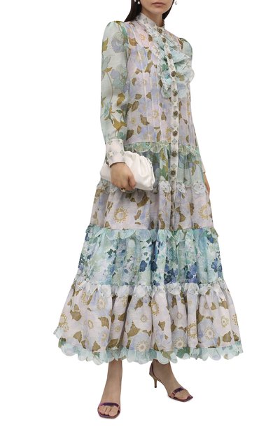 Платье изо льна и шелка ZIMMERMANN, арт. 2366DRHY, фото 2